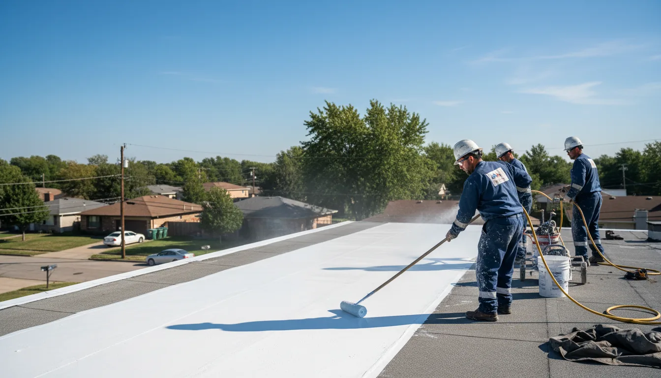 Commercial roof coating in Medford, OK near me